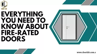 Everything You Need To Know About Fire-Rated Doors