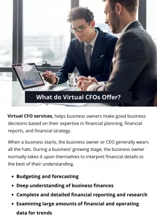 what do virtual cfos offer