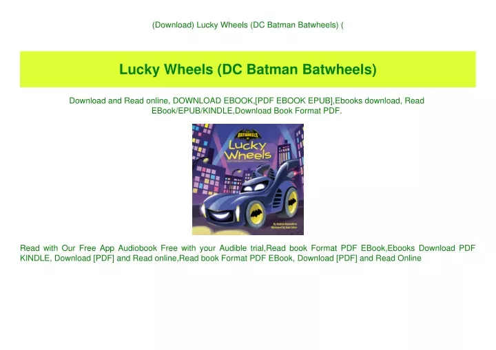 download lucky wheels dc batman batwheels