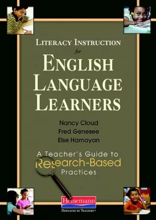 eBOOK  Literacy Instruction for English Language Learners A Teacher s