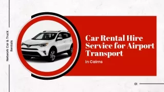 Car Rental Hire Service for Airport Transport in Cairns