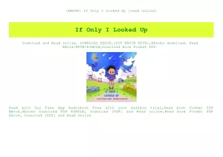 {EBOOK} If Only I Looked Up {read online}