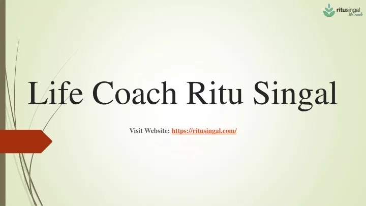 life coach ritu singal