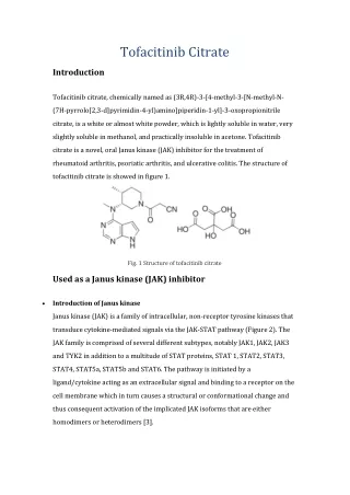 tofacitinib citrate
