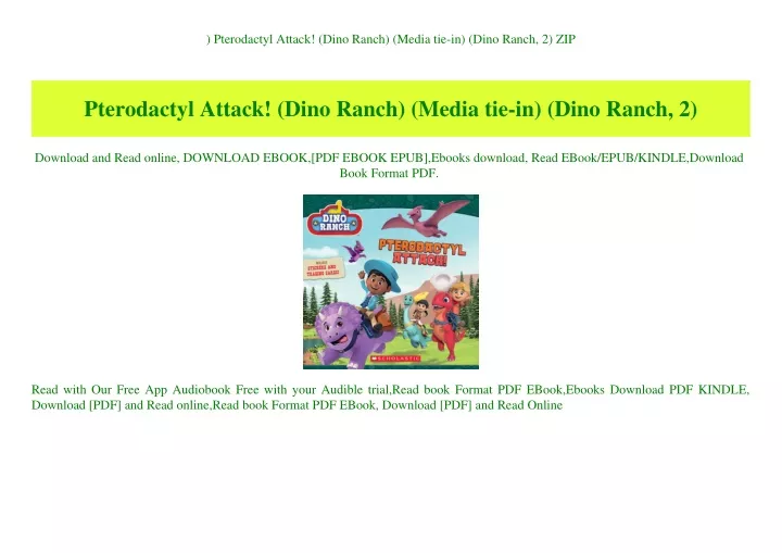 pterodactyl attack dino ranch media tie in dino