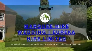 Marquee Hire Wedding | Eureka Hire Limited