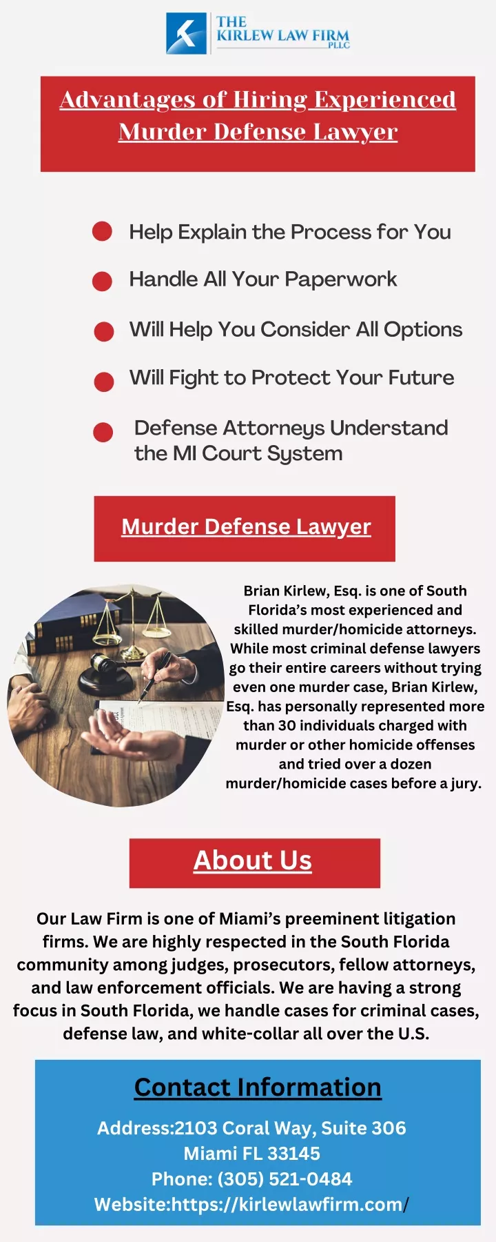 advantages of hiring experienced murder defense