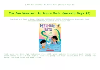 ^READ) The Sea Monster An Acorn Book (Mermaid Days #2) (DOWNLOAD E.B.O.O.K.^)