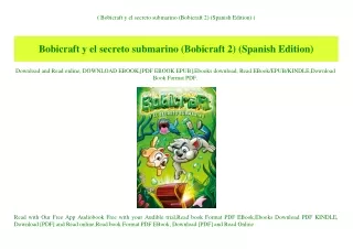 (B.O.O.K.$ Bobicraft y el secreto submarino (Bobicraft 2) (Spanish Edition) (E.B.O.O.K. DOWNLOAD^
