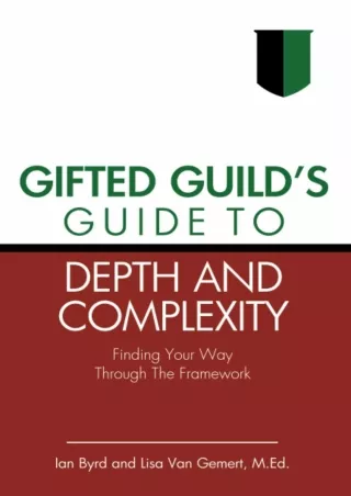 DOWNLOA T  Gifted Guild s Guide to Depth and Complexity Finding Your Way