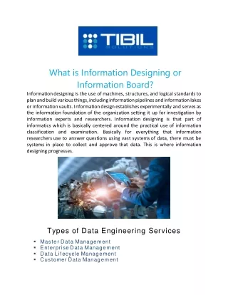 what is information designing or information