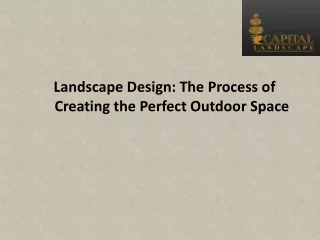 landscape design the process of creating