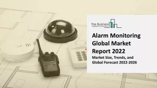 alarm monitoring global market report 2022 market