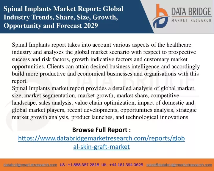 spinal implants market report global industry