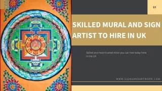 Skilled Mural And Sign Artist to Hire in UK