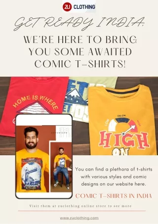 GET READY WE ARE HERE TO BRING YOU SOME AWAITED COMIC T-SHIRTS!