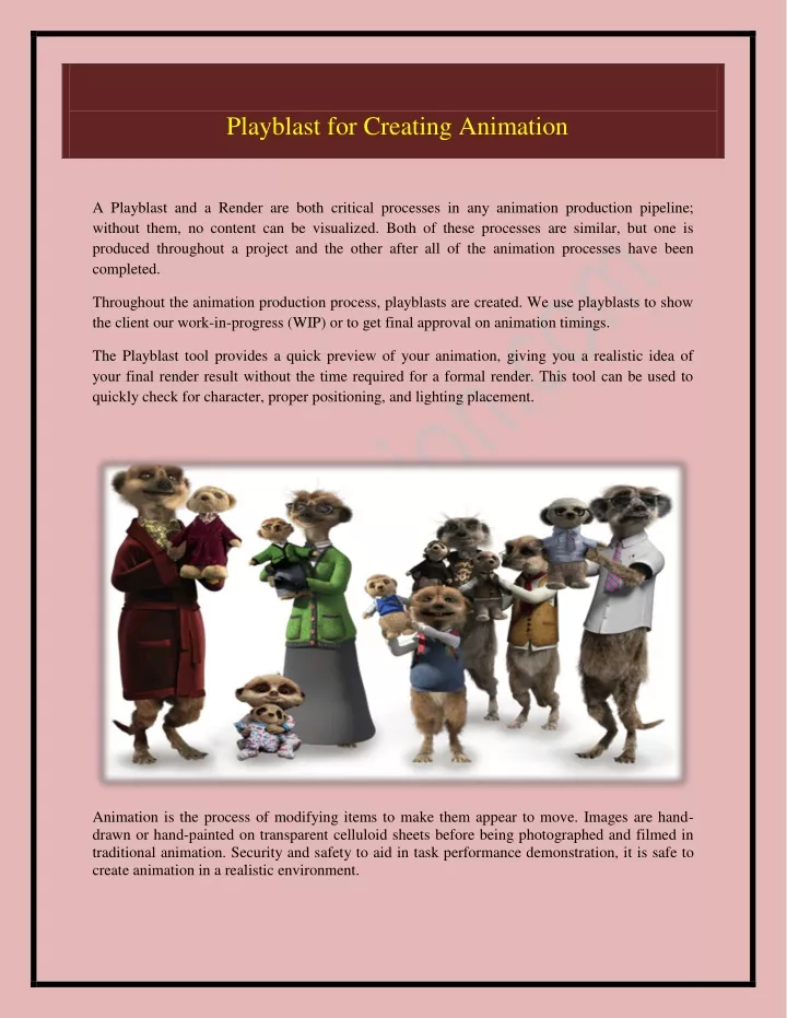 playblast for creating animation