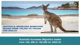 australia increases migration intake from 160 000 to 195 000 for 2022 23