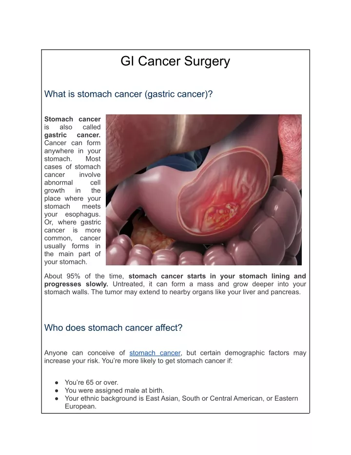 gi cancer surgery