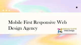 mobile first responsive web design agency