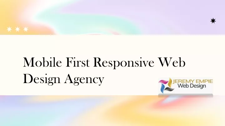 mobile first responsive web design agency
