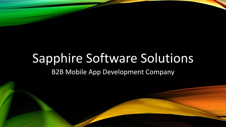 sapphire software solutions