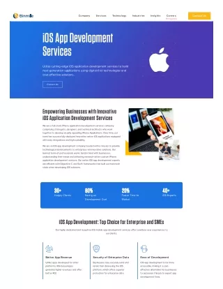 iOS App Development Services | Binmile