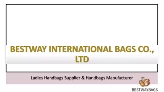 BESTWAY INTERNATIONAL BAGS CO. LTD