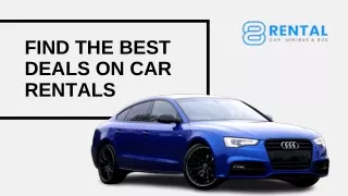 Rent A Car And Save With The Best Deals | 8rental.com