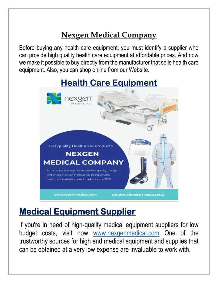 nexgen medical company