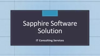 sapphire software solution