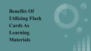benefits of utilizing flash cards as learning