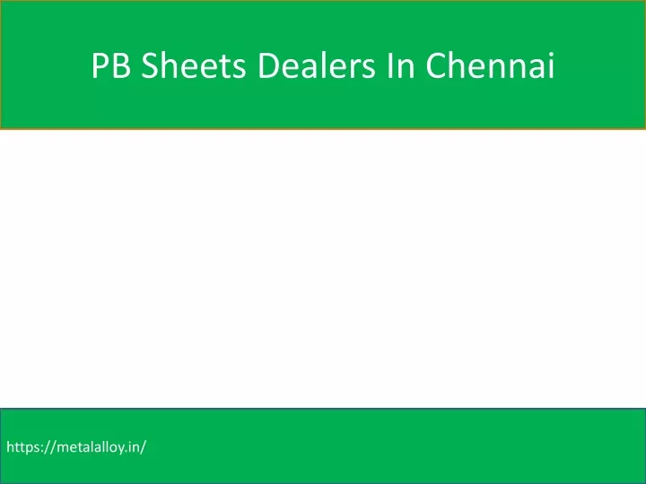 pb sheets dealers in chennai