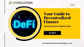 Your Guide to Decentralized Finance