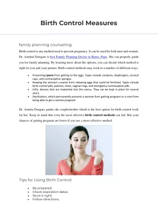birth control measures