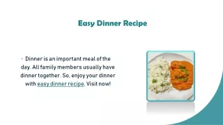 Easy Dinner Recipe