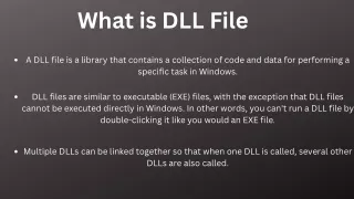 What is DLL File & its  Error?