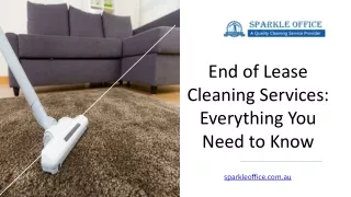 End Of Lease Cleaning Melbourne