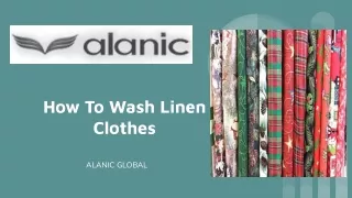 how to wash linen clothes