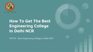 How To Get The Best Engineering College In Delhi NCR
