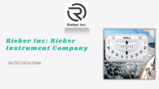 Rieker Inc:Rieker Instrument Company