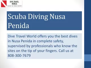 Scuba Diving Nusa Penida