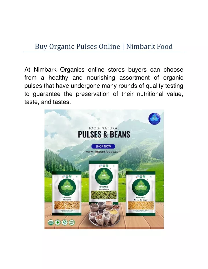 buy organic pulses online nimbark food