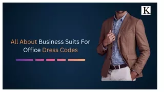 All About Business suits for office dress codes