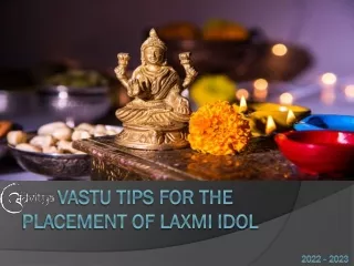 Vastu Tips for the   Placement of Laxmi Idol