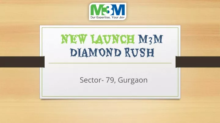 new launch m3m diamond rush