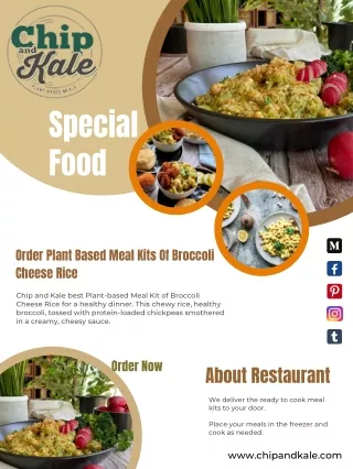 Order Plant Based Meal Kits Of Broccoli Cheese Rice