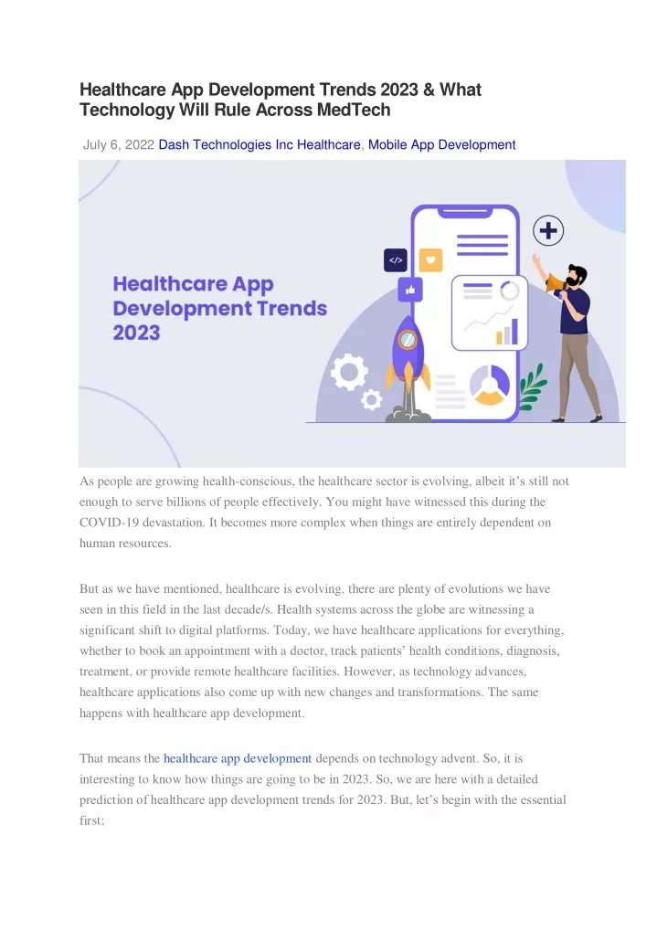 healthcare app development trends 2023 what