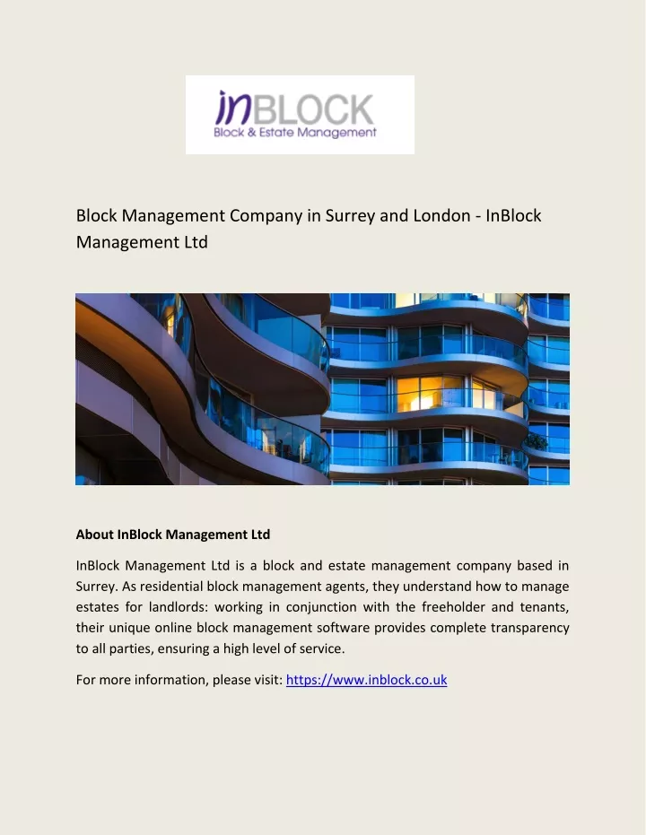 block management company in surrey and london