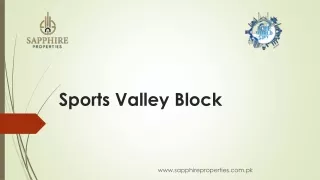 Sports Valley Block